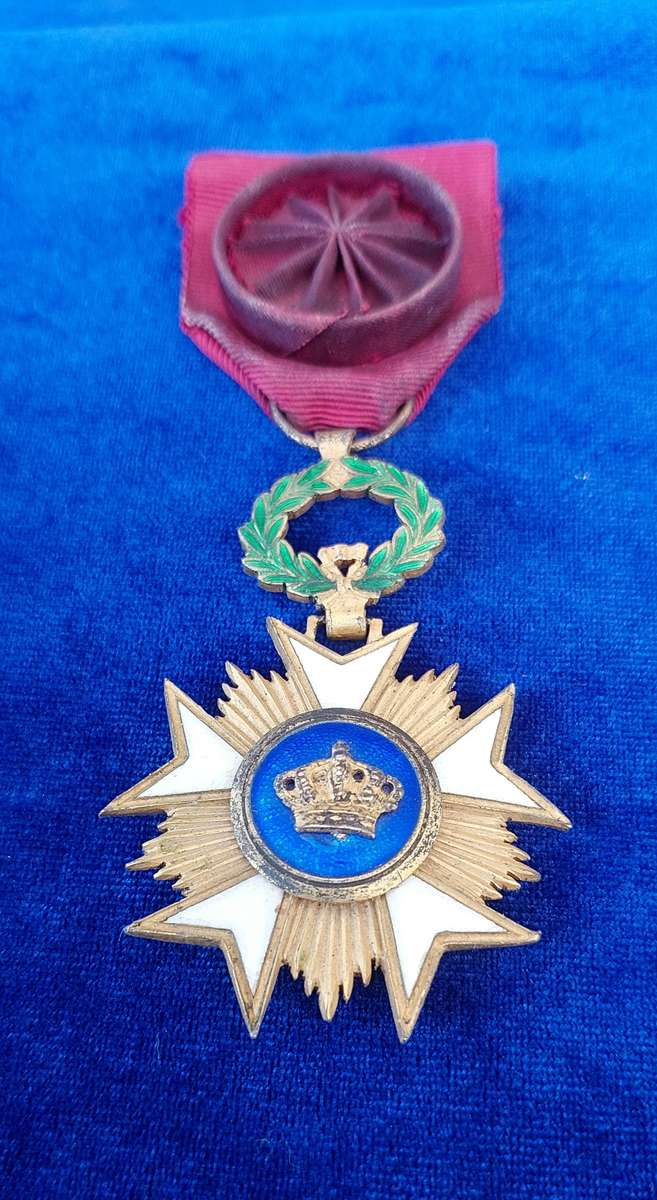 - Belgium WW1 Order of the Crown Commander`s Star -