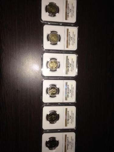 ***NELSON MANDELA 90th BIRTHDAY SET!! NGC GRADED MS 62,63,64,65,66,67***