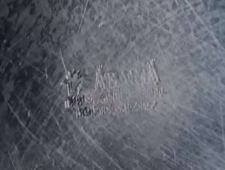 South Africa (1652 - 1952) 5 Shilling coin mounted on stainless steel silver tray/dish