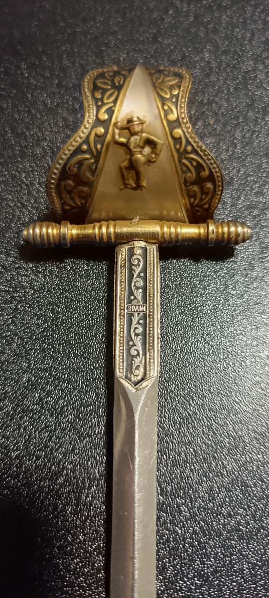 Vintage Spain Toledo Mini Sword/Letter Opener