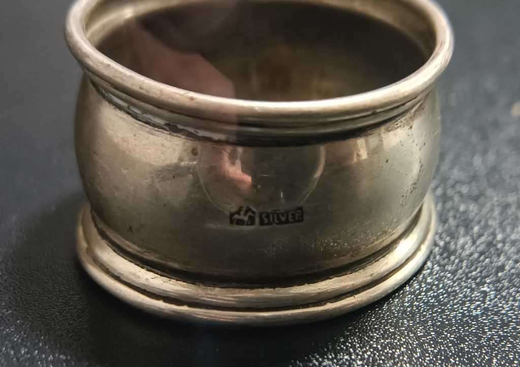 South Africa Norman Watson Vintage (1950 - 1960) Silver Napkin Ring