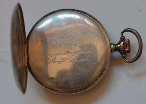 1920s Junghans Breguet spiral pocket watch