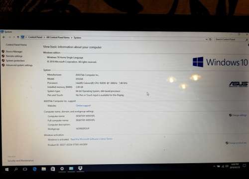 Asus Celeron N3050 500gb hard-drive 2gb RAM, Windows 10, Office Home 2013