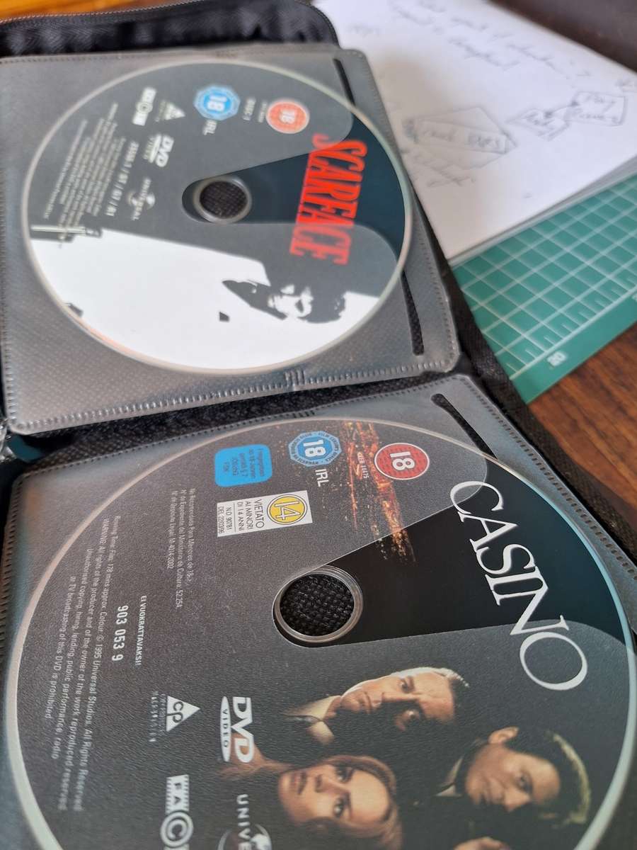 DVD collection - Spiderman 1,2,3, Godfather 1,2,3, Casino, Scarface, Top Gun, etc.