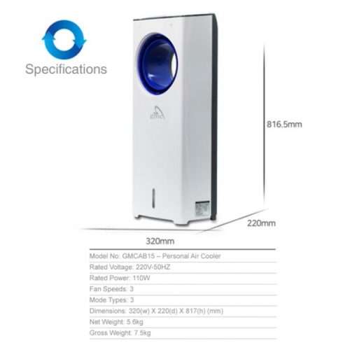 GMC  7 Litre Bladeless Air Cooler  AB15 - DEMO MODEL