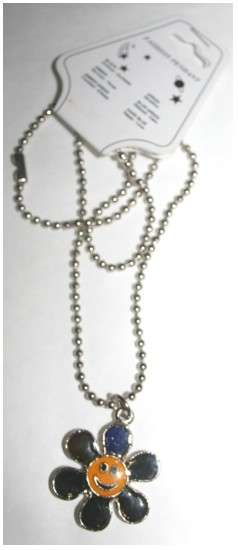 FUNKY MOOD CHANGING NECKLACES - SMILEY FLOWER FACE