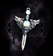 WOLVERINE MOON PENDANT NECKLACE  ***ALCHEMY GOTHIC UK***