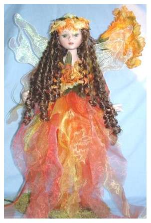 PORCELAIN DOLL FAERY LAMP - BREATHTAKING  GIFT IDEA - DESIGN 2