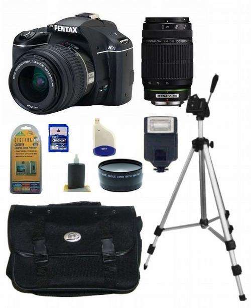 Pentax K-x  Kx 18-55mm f/3.5-5.6 AL and 55-300mm f/4-5.8 ED Lenses