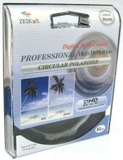 62mm MULTI-COATED Circular Polarizer Glass Filter