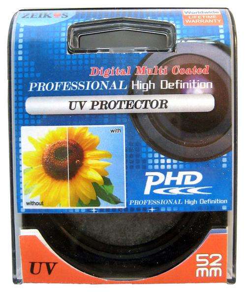 52mm Professional MULTI-COATED Glass UV Filter