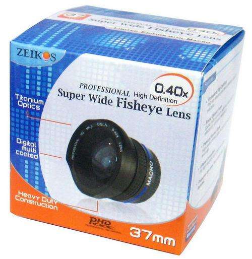 37mm High Quality 0.40X Fisheye Lens - Fits on any lens with 37mm thread
