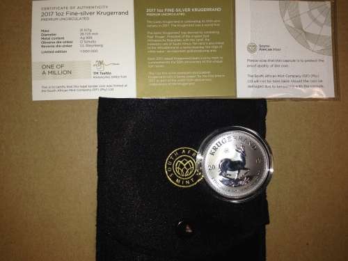 2017 1oz Fine-silver Krugerrand