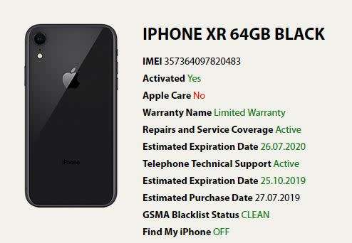 iPhone Xr (Black) - 64GB