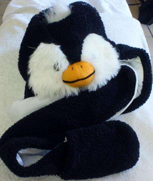 Bargain!! Cute Penguin Beanie/scarf/gloves all-in-1!!