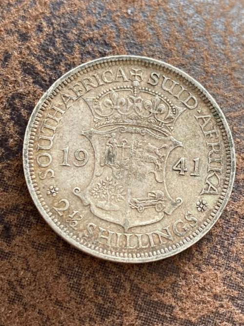1941 Silver 2/6 - Two and Half Shillings