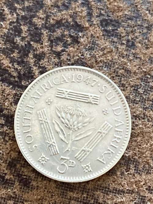 1947 Silver 80% Tickey - Good Lustre - See Photographs