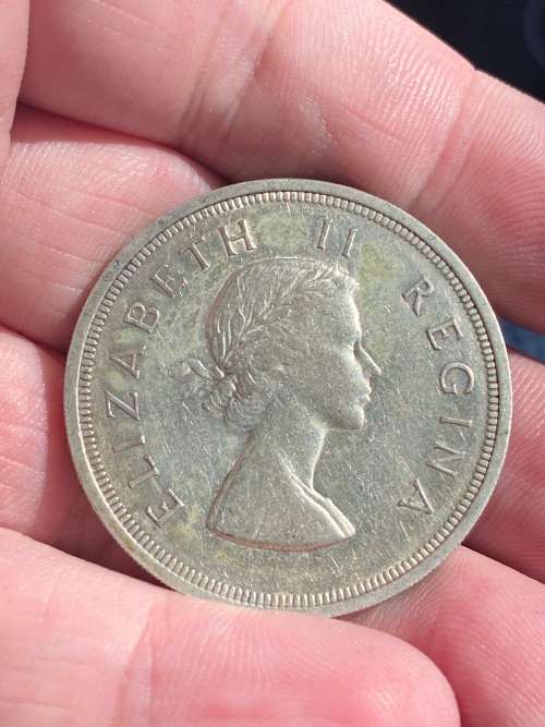 1957 Union of South Africa 5s Crown