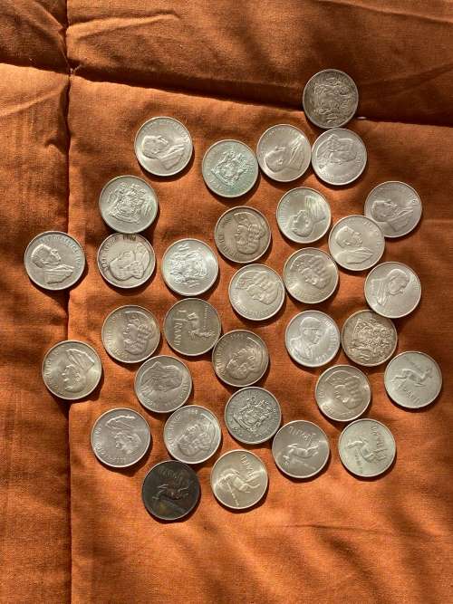 80% Silver R1 SA Coins