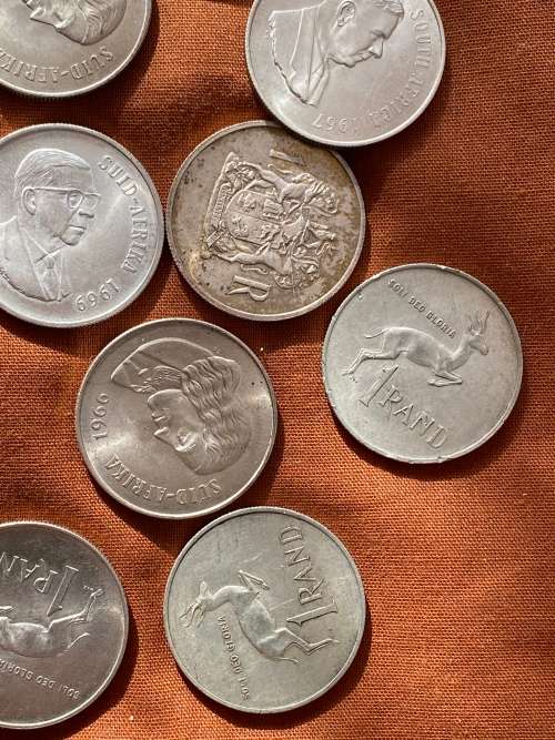 80% Silver R1 SA Coins