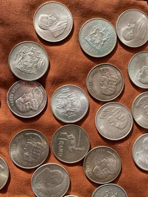 80% Silver R1 SA Coins