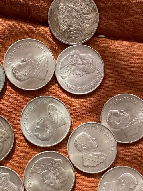 80% Silver R1 SA Coins
