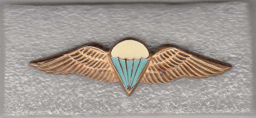 S.A.PARACHUTE BASIC PARATROOPER WING 8 JUMPS OR MORE