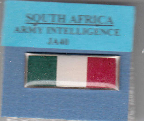 BERET BADGE /CORPS COLOUR  BAR INTELLIGENCE 2nd PAT 2 PINS