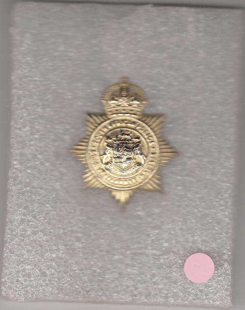 1931-1957 SAP South African Police Brass Helmet Plate "S" Type Non Europeans