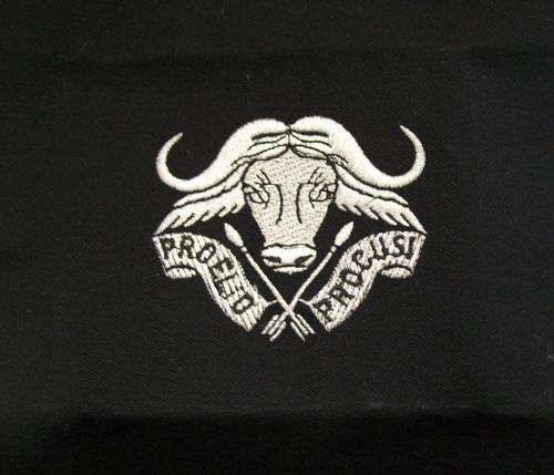 32 Battalion blazer badge, Lurex wire, Original