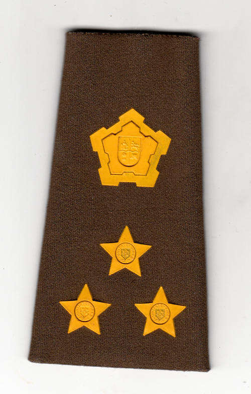 SADF  BRIGADIER  RUBBER  SHOULDER RANK