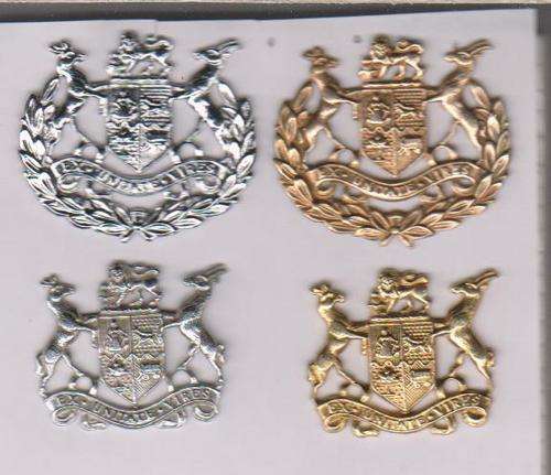 BADGE RANK WOI /WO2 /CROME /GILT ALLPINS