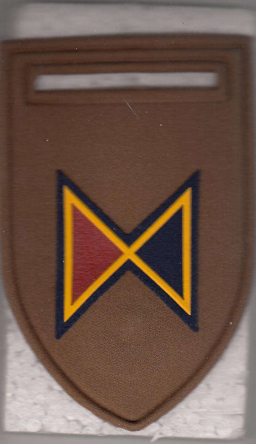 COMPANY/SQUADRON ARM FLASH  E COY 1PIN ARTILLERY