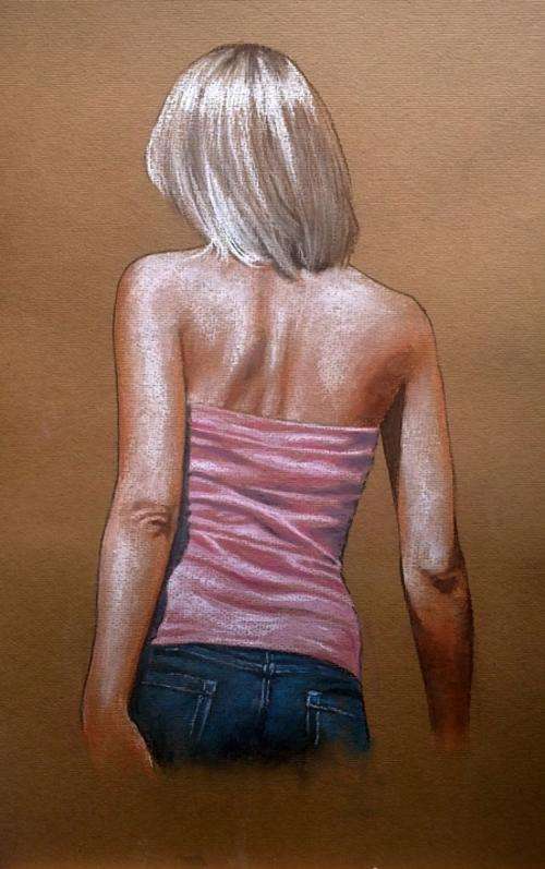 "Youth", pastel artwork by Danie Cronje, unframed