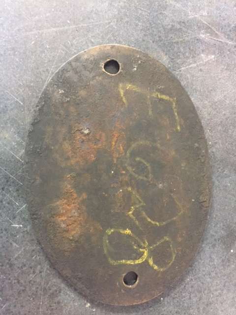 South African Railways Manufacturer's Plate