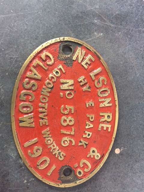 South African Railways Manufacturer's Plate