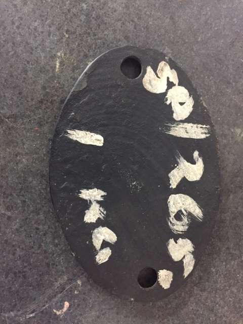 South African Railways Tender Plate