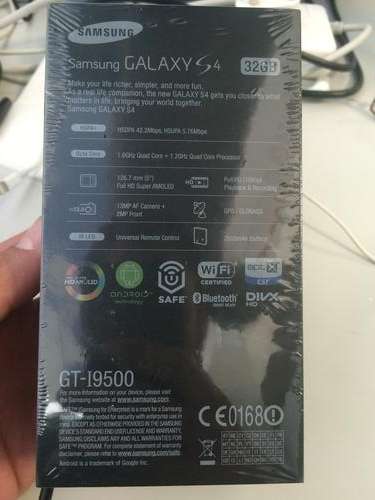 Samsung S4 GT-I9500 32GB, Deep Black Color, Unopened, Sealed Box
