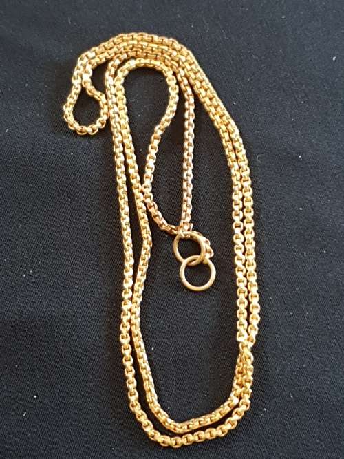solid 18ct yellow gold necklace