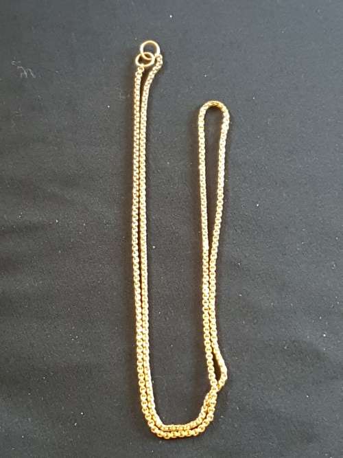 solid 18ct yellow gold necklace