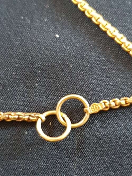 solid 18ct yellow gold necklace