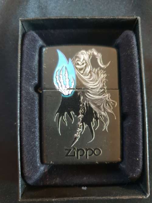 Genuine Zippo lighter 28033 death in box