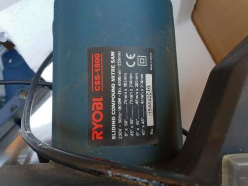 Ryobi  mitre saw in box 254mm CSS1800 Watt