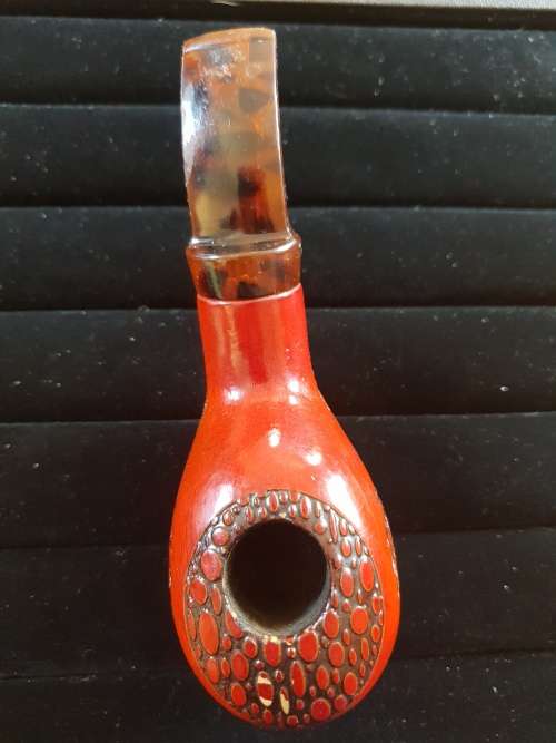 ChangFeng smoking pipe CF8025 solid engraved wood and resin