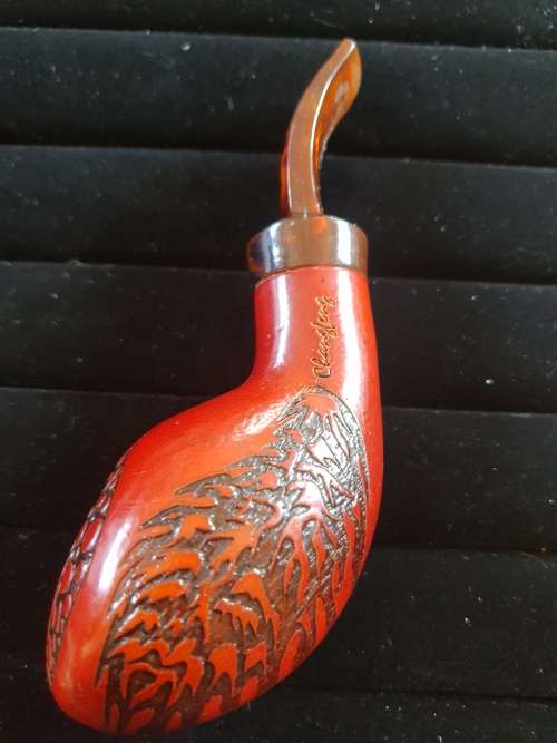 ChangFeng smoking pipe CF8025 solid engraved wood and resin