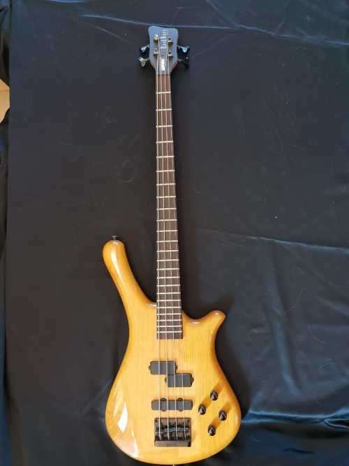 Warwick Rockbass Streamer high polish natural wood 4 string Bass