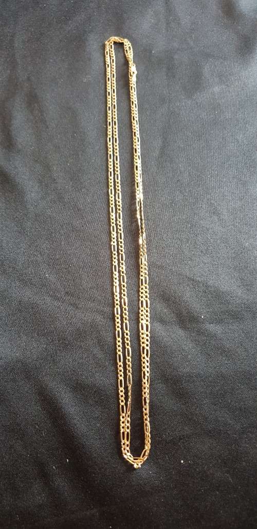 Super long 9ct gold necklace