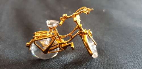 Swarovski crystal bicycle ornament
