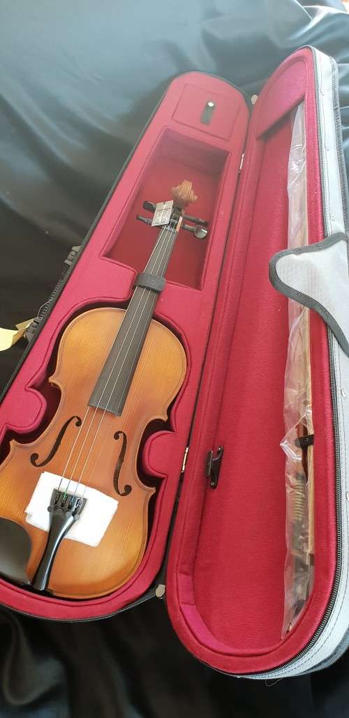 Sadner SA106 full size 4/4 violin in case with bow