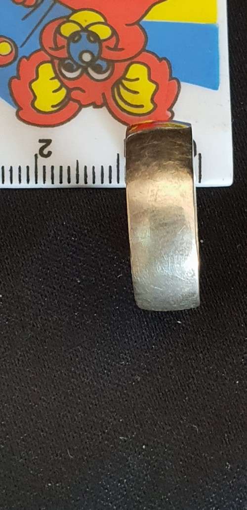 Genuine sterling silver gents ring